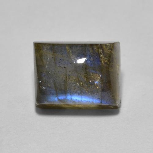 Multicolor Labradorite Gem - 2.1ct Baguette Cabochon (ID: 606790)