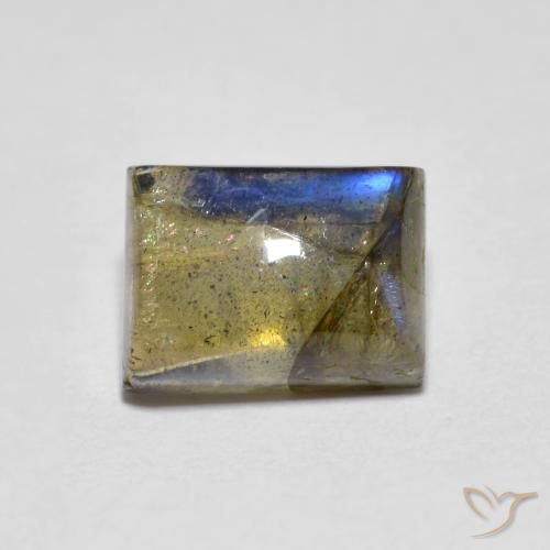 2.21ct Natural Multicolor Labradorite, Baguette, Transparent