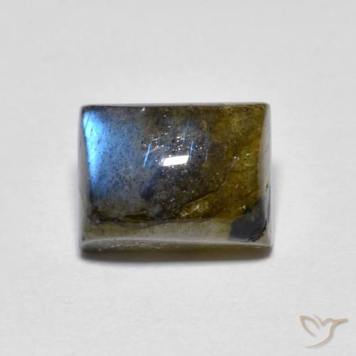 2.42ct Natural Multicolor Labradorite, Baguette, Translucent