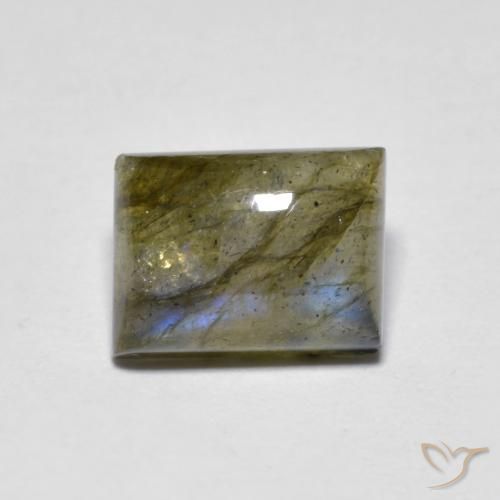 2.30ct Natural Multicolor Labradorite, Baguette, Translucent