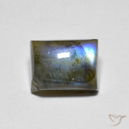 2.42ct Natural Multicolor Labradorite, Baguette, Translucent