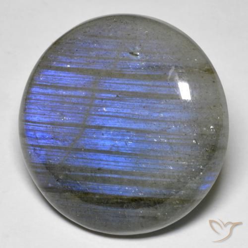 36.35 ct Round Labradorite, 25.5 mm From Madagascar, Photo A
