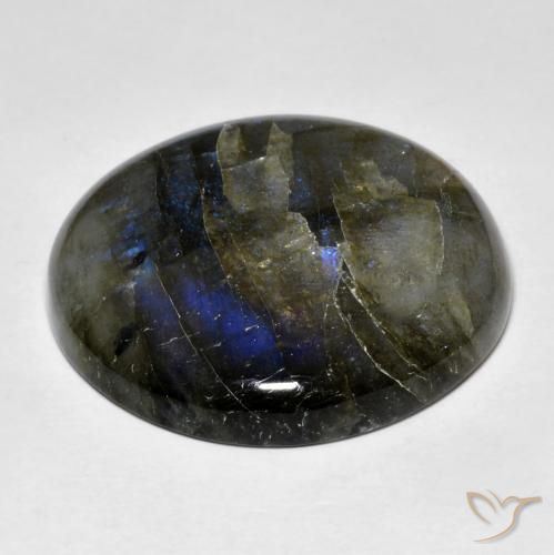 Labradorite Gemstone in 25.5 mm Size for Sale, Labradorite Stone in Multicolor Color