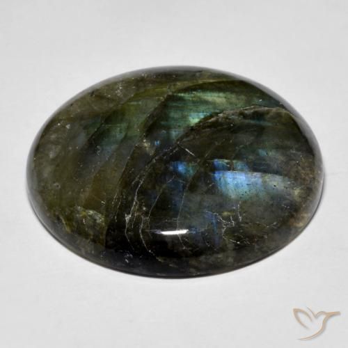 Labradorite Gemstone in 25.2 mm Size for Sale, Labradorite Stone in Multicolor Color