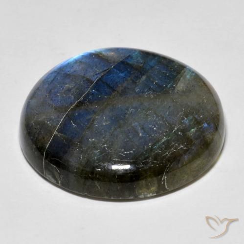 Labradorite Gemstone in 25.3 mm Size for Sale, Labradorite Stone in Multicolor Color