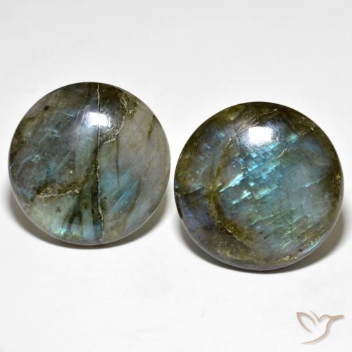 67.92ctw Natural Multicolor Labradorite, Round, Translucent