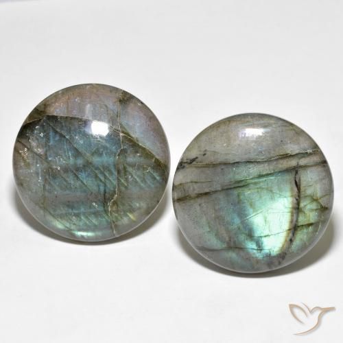 62.48 ct Round Labradorite, 25.2 mm From Madagascar, Photo A