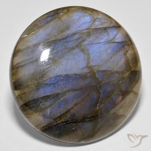 33.19ct Natural Multicolor Labradorite, Round, Translucent