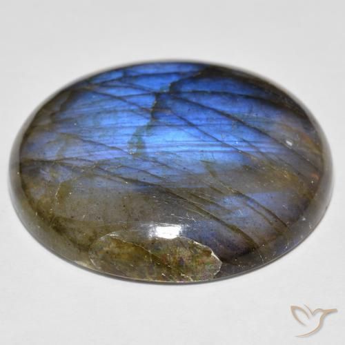 Labradorite Gemstone in 25.3 mm Size for Sale, Labradorite Stone in Multicolor Color