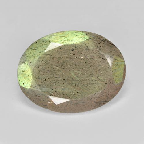 Labradorite Multicolore Ovale 16,2 x 12,3mm de Madagascar, poids de 8,33 ct, pierre gemme naturelle Non traité de pureté Translucide, 1 pièce de labradorite oval facet, couleur : Multicolore, dureté de Mohs de 6 à 6.5, Photo A