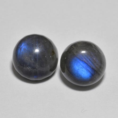 Multicolore Labradorite Gem - 2.4ct Cabochon rotondo (ID: 616846)