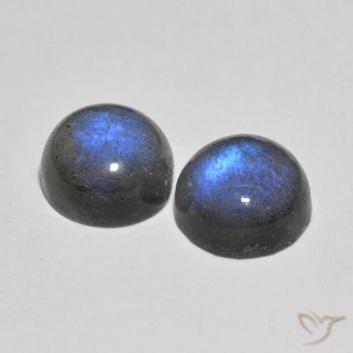 Labradorite Gemstones in 8.5 mm (calibrated) Size for Sale, Labradorite Stones in Multicolor Color