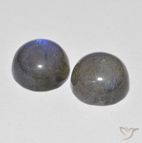 Labradorite Gemstones in 8.5 mm (calibrated) Size for Sale, Labradorite Stones in Multicolor Color