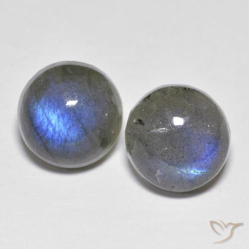 5.54 ct Round Labradorite, 8.5 mm From Madagascar, Photo A