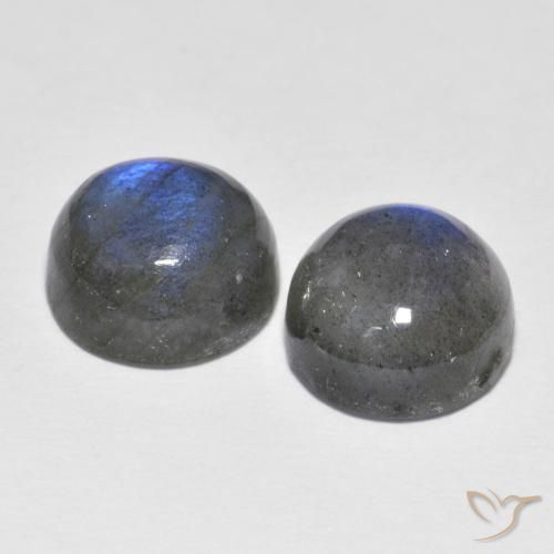Labradorite Gemstones in 8.5 mm (calibrated) Size for Sale, Labradorite Stones in Multicolor Color