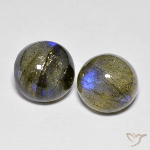 4.72 ct Round Labradorite, 8.1 mm From Madagascar, Photo A