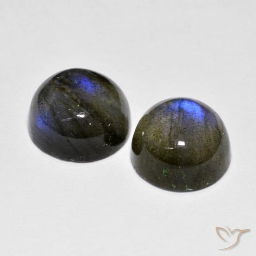 Labradorite Gemstones in 8 mm (calibrated) Size for Sale, Labradorite Stones in Multicolor Color
