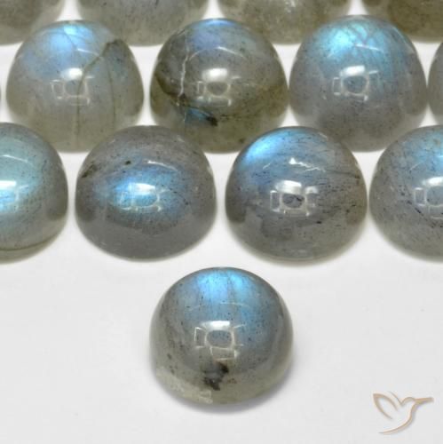 Labradorite Gemstones in 8 mm (calibrated) Size for Sale, Labradorite Stones in Multicolor Color