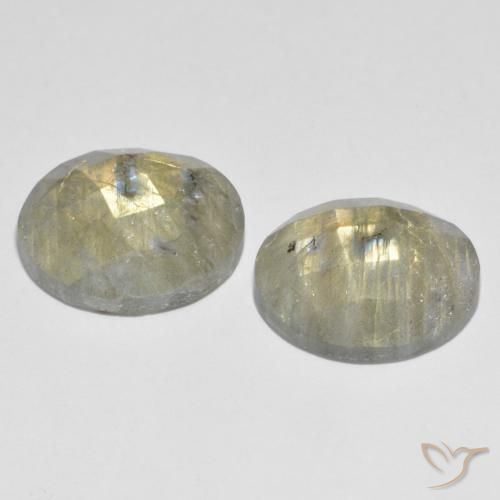 Labradorite Gemstones in 16 mm (calibrated) Size for Sale, Labradorite Stones in Multicolor Color