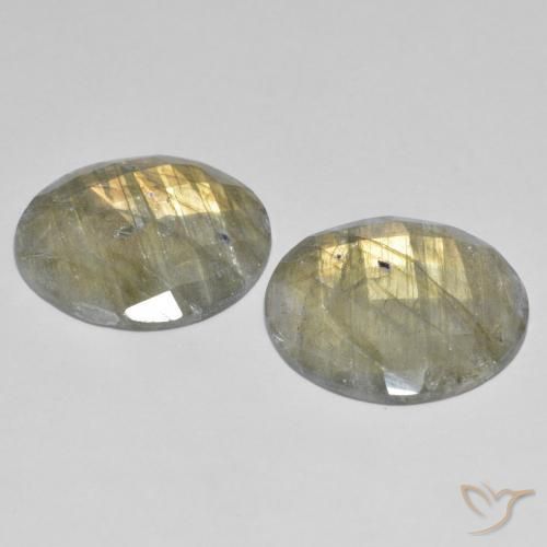 Labradorite Gemstones in 20 mm (calibrated) Size for Sale, Labradorite Stones in Multicolor Color
