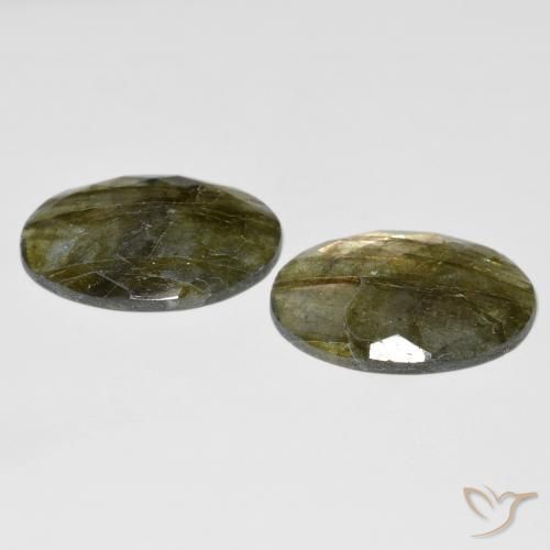 Labradorite Gemstones in 25 x 18 mm (calibrated) Size for Sale, Labradorite Stones in Multicolor Color