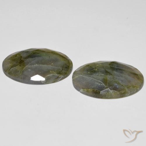 Labradorite Gemstones in 25 x 18 mm (calibrated) Size for Sale, Labradorite Stones in Multicolor Color