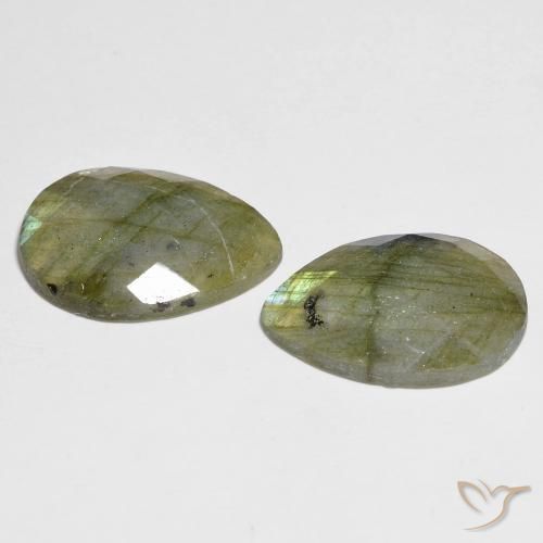 Labradorite Gemstones in 18 x 13 mm (calibrated) Size for Sale, Labradorite Stones in Multicolor Color