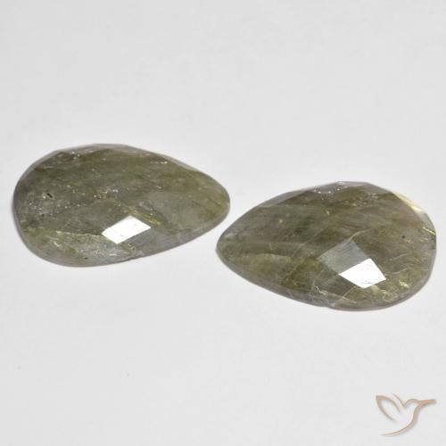 Labradorite Gemstones in 22.2 x 16.1 mm Size for Sale, Labradorite Stones in Multicolor Color