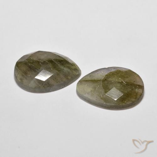 Labradorite Gemstones in 16 x 12 mm (calibrated) Size for Sale, Labradorite Stones in Multicolor Color
