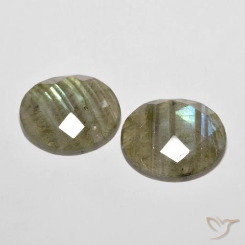 Labradorite Gemstones in 16 mm (calibrated) Size for Sale, Labradorite Stones in Multicolor Color