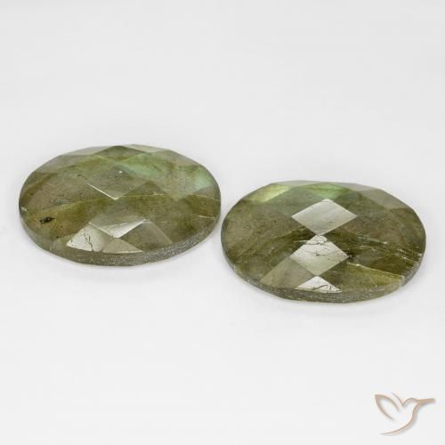 Labradorite Gemstones in 18 x 13 mm (calibrated) Size for Sale, Labradorite Stones in Multicolor Color