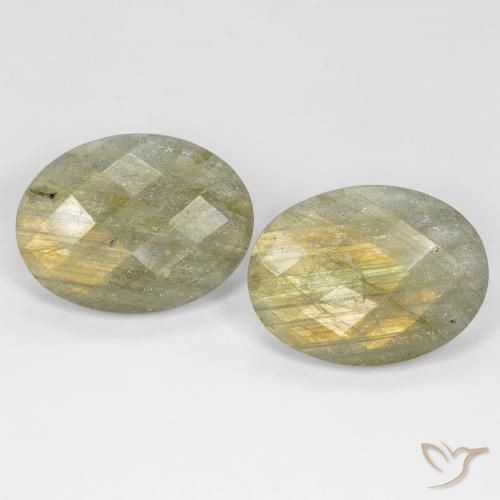 18.25ctw Natural Multicolor Labradorite, Oval, Translucent