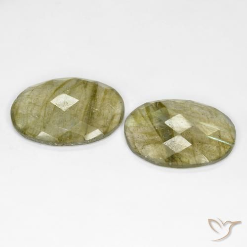 Labradorite Gemstones in 20 x 15 mm (calibrated) Size for Sale, Labradorite Stones in Multicolor Color