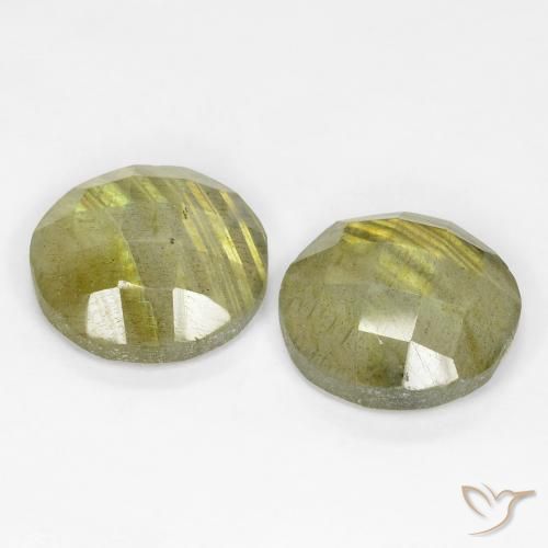 Labradorite Gemstones in 12 mm (calibrated) Size for Sale, Labradorite Stones in Multicolor Color