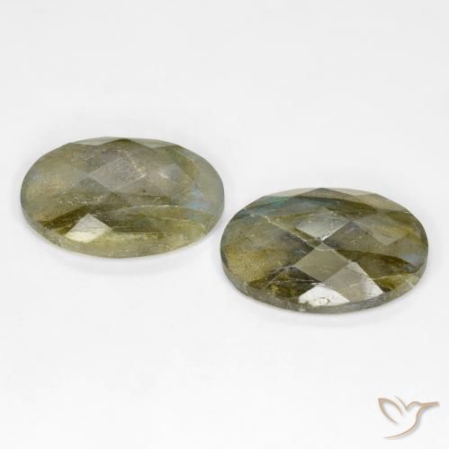 Labradorite Gemstones in 18 x 13 mm (calibrated) Size for Sale, Labradorite Stones in Multicolor Color