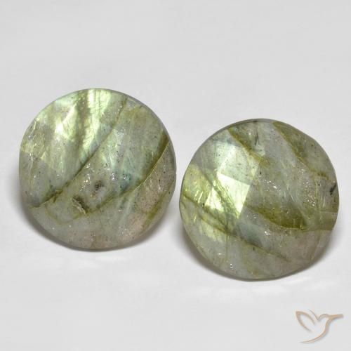 17.56ctw Natural Multicolor Labradorite, Round, Translucent