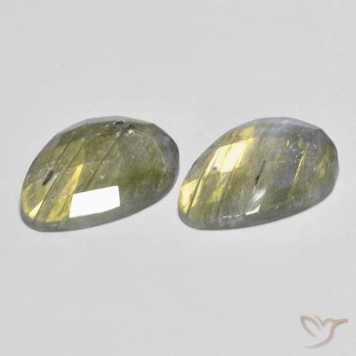 Labradorite Gemstones in 16 x 12 mm (calibrated) Size for Sale, Labradorite Stones in Multicolor Color