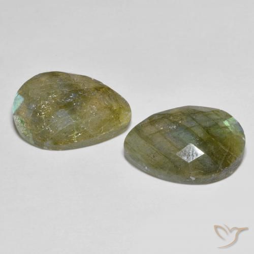 Labradorite Gemstones in 16 x 12 mm (calibrated) Size for Sale, Labradorite Stones in Multicolor Color