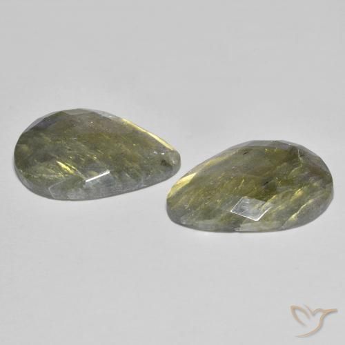 Labradorite Gemstones in 20 x 15 mm (calibrated) Size for Sale, Labradorite Stones in Multicolor Color