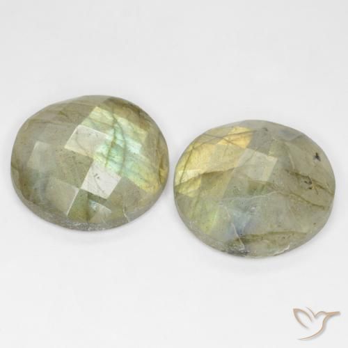 Labradorite Gemstones in 16 mm (calibrated) Size for Sale, Labradorite Stones in Multicolor Color