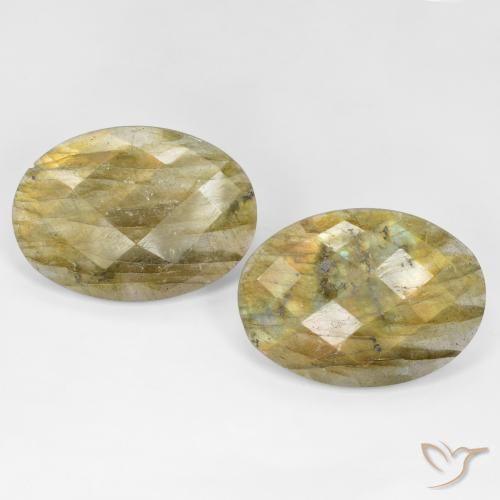 26.05ctw Natural Multicolor Labradorite, Oval, Translucent