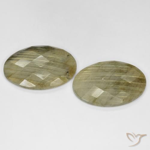 Labradorite Gemstones in 25 x 18 mm (calibrated) Size for Sale, Labradorite Stones in Multicolor Color