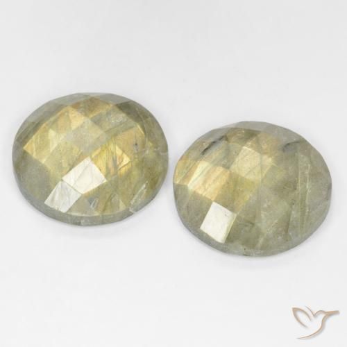 Labradorite Gemstones in 16 mm (calibrated) Size for Sale, Labradorite Stones in Multicolor Color