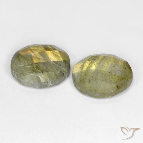Labradorite Gemstones in 12 mm (calibrated) Size for Sale, Labradorite Stones in Multicolor Color