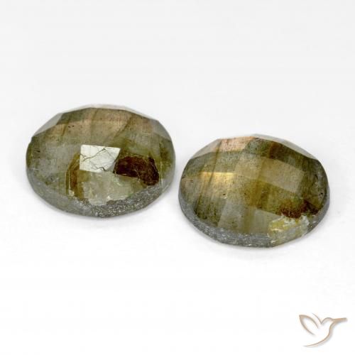 Labradorite Gemstones in 12 mm (calibrated) Size for Sale, Labradorite Stones in Multicolor Color