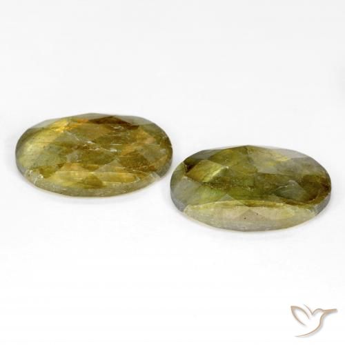 Labradorite Gemstones in 18 x 13 mm (calibrated) Size for Sale, Labradorite Stones in Multicolor Color