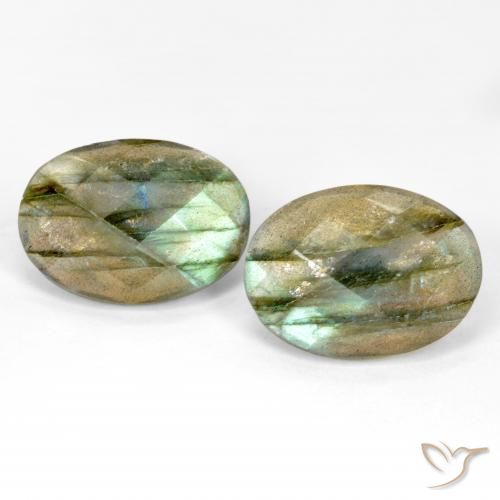 15.88ctw Natural Multicolor Labradorite, Oval, Translucent