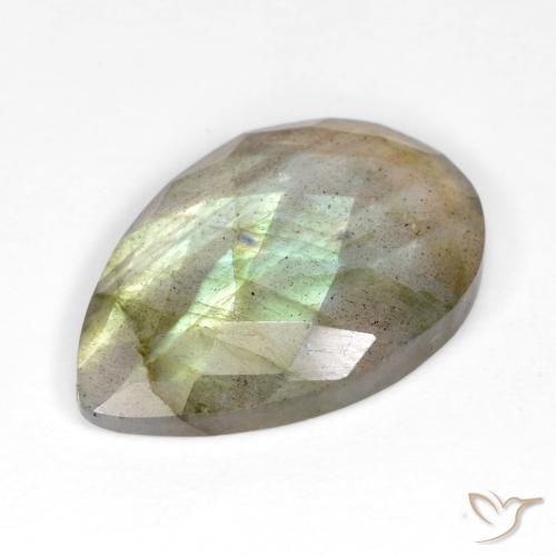 Labradorite Gemstone in 21.9 x 14.7 mm Size for Sale, Labradorite Stone in Multicolor Color