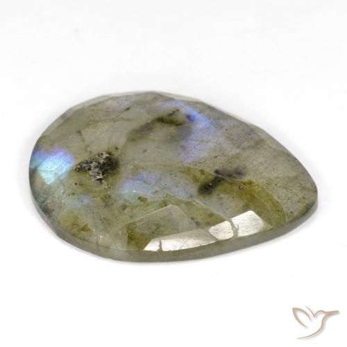 Labradorite Gemstone in 22.4 x 16.1 mm Size for Sale, Labradorite Stone in Multicolor Color