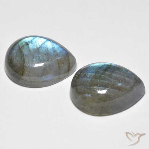 Labradorite Gemstones in 16 x 12 mm (calibrated) Size for Sale, Labradorite Stones in Multicolor Color